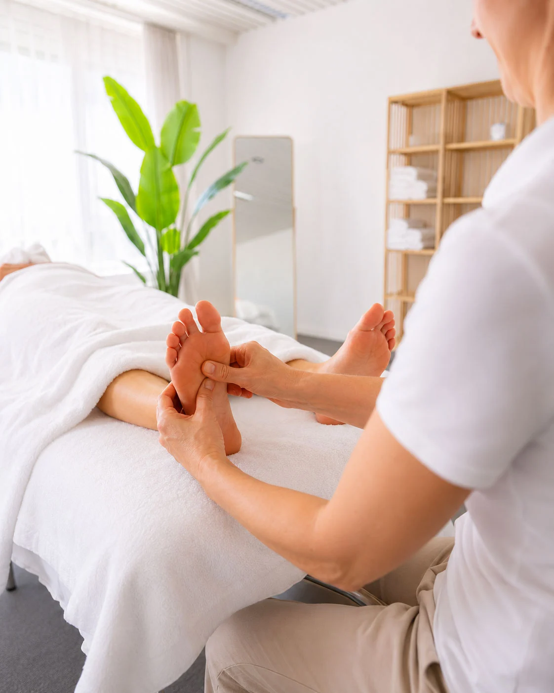 Sanfte Druckbehandlung der Fussreflexzonen in Oerlikon
